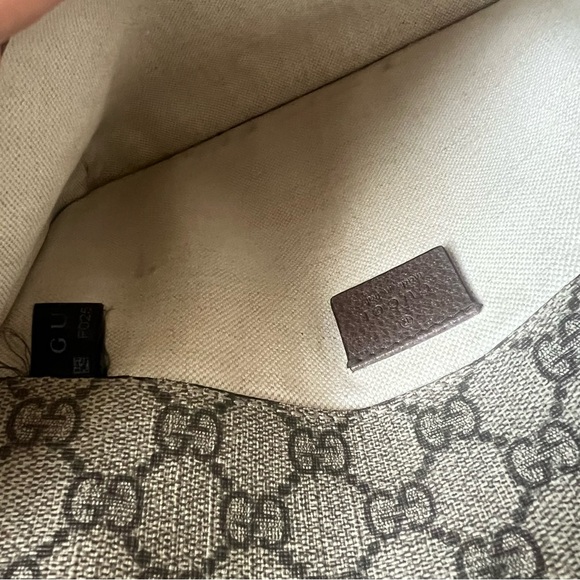 Gucci Gg Supreme Monogram Neo Vintage Web Belt Bag Brown - Picture 14 of 16